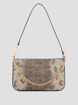 Guess - Charcoal Grey Katey Mini Top Zip Shoulder Bag