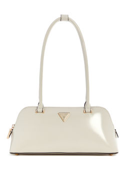 Guess - Off White Solid Arnela Shoulder Bag