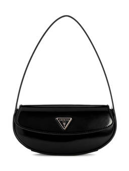 Guess - Black Solid Arnela Flap Shoulder Bag