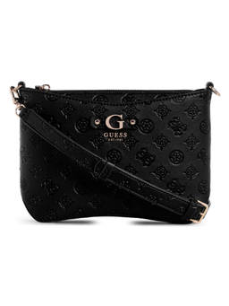 Guess - Black Self Design Gerty Sling Bag