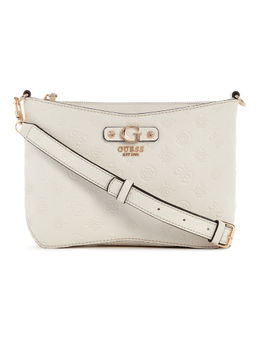 Guess - Off White Self Design Gerty Sling Bag
