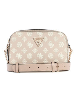 Guess - Sand Beige Printed Noelle Sling Bag