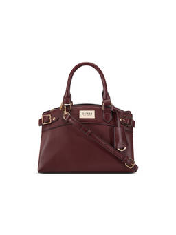Guess - Wine Solid Hayworth Satchel Bag