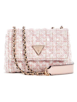 Guess - Peony Pink Multi Sequin Giully Mini Sling Bag