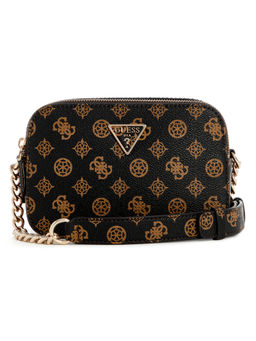 Guess - Mocha Black Printed Noelle Sling Bag
