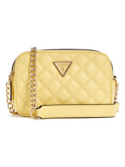Guess - Daisy Yellow Textured Giully Sling Bag