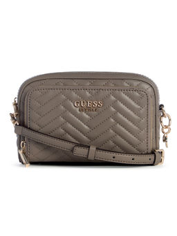 Guess - Dark Taupe Quilted Anning Sling Bag
