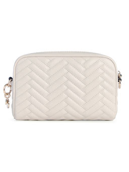 Guess - Beige Quilted Anning Sling Bag