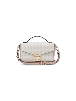 Guess - Rose White Printed Elaina Sling Bag