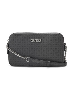 Guess - Coal Grey Printed Tidewood Mini Sling Bag