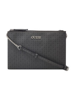 Guess - Coal Grey Printed Tidewood Mini Sling Bag
