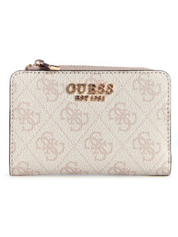 Guess - Dove Grey Logo Printed Laurel Card Case