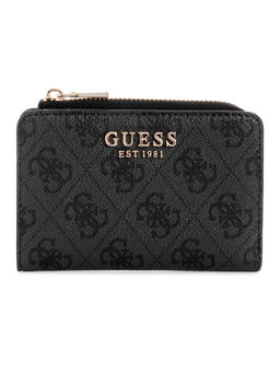 Guess - Coal Grey Logo Printed Laurel Card Case