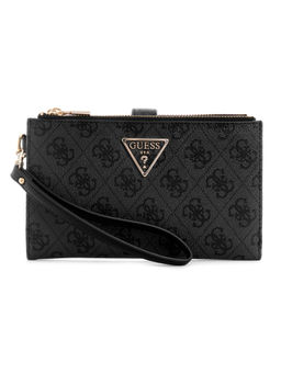 Guess - Coal Grey Logo Printed Laurel Wallet