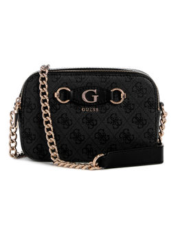 Guess - Coal Black Printed Izzy Sling Bag
