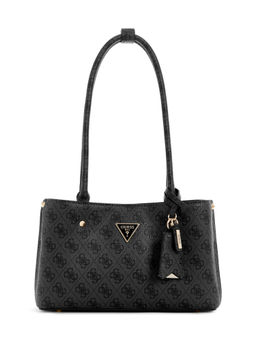 Guess - Coal Grey Printed Meridian Shoulder Bag