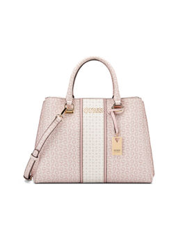 Guess - Pink Printed Suma Satchel Bag