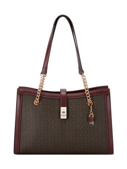 Guess - Brown Printed Pinetop Handbag