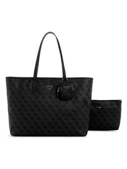 Guess - Coal Logo Grey Printed Power Play Tech Tote Bag with Pouch (Set of 2)