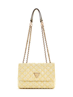 Guess - Daisy Yellow Multi Quilted Giully Sling Bag