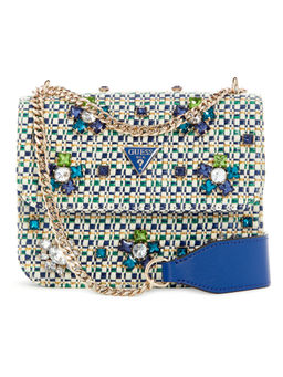 Guess - Sapphire Blue Multi Beauvoir Convertible Sling Bag