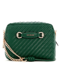 Guess - Forest Green Textured Francy Sling Bag