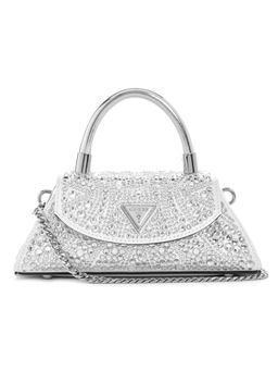 Guess - Silver Embellished Beauvoir Top Handle Sling Bag