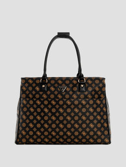 Guess - Black Logo Printed Wilder Tote Bag