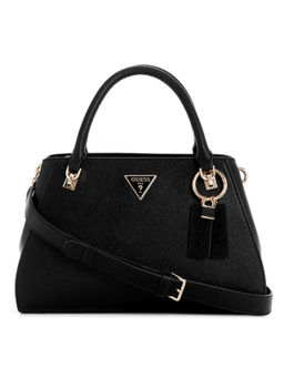 Guess - Black Solid Noelle Luxury Satchel Bag