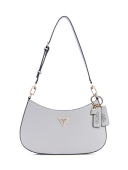 Guess - Grey Solid Noelle Top Zip Shoulder Bag