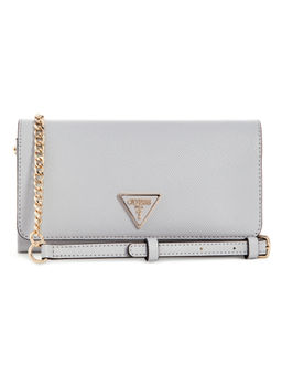 Guess - Grey Solid Noelle Flap Sling Bag