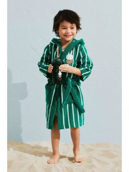 H&M - Unisex Green Appliqud Dressing Gown