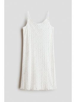 H&M - Girls White Pointelle Cotton Nightdress