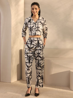 Libas - Cream Printed Three Fourth Sleeves Co-ord Set