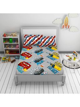 CORE Designed by SPACES - Disney Cotton Breathable Machine Washable Great Value Double Bedsheet - Grey