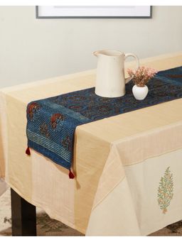 Fabindia - Indigo Printed Cotton Runner (S)