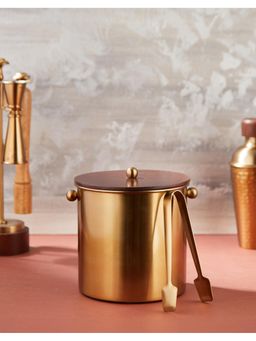 Fabindia - Golden Swarnim Stainless Steel Ice Bucket