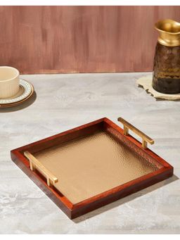Fabindia - Brass Swarnim Metal Tray