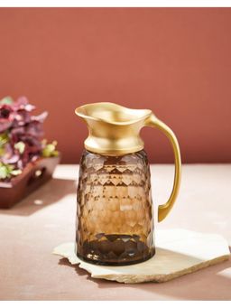 Fabindia - Yellow Ambuja Blown Glass Water Jug