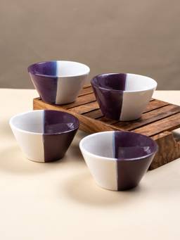 The Golden Theory - Modern Dual-Color Condiment Bowls Set of 4