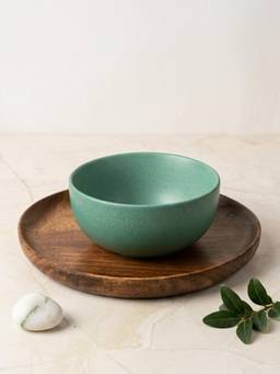 The Golden Theory - Green Ceramic Classic Serving Bowl