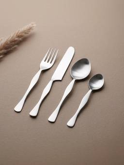 The Golden Theory - Premium Nickel-Plated Stainless Steel Cutlery Set of 4