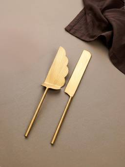 The Golden Theory - Premium Gold Dessert Server Set of 2