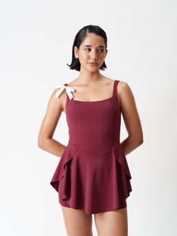 Cava Athleisure - Red Solid Regular Dress
