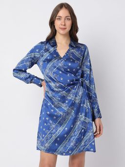 VERO MODA - Women Blue Casual Dress