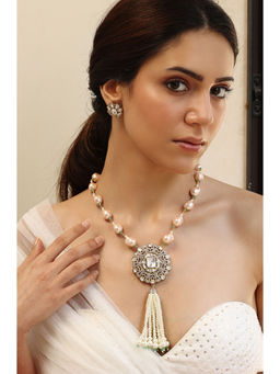 Joules By Radhika - Heartfelt Grace Pearl Necklace Set