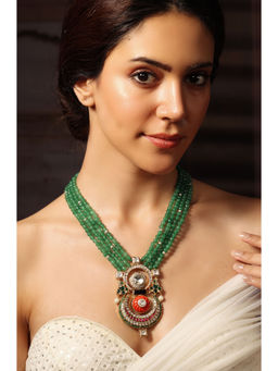 Joules By Radhika - Multi-Color Verdant Vines Necklace