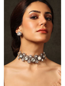 Joules By Radhika - Moonlit Reflection Choker Necklace Set