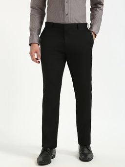 Tommy Hilfiger - EVENING MICRO DOBBY STR TROUSE Men Black Formal Trouser