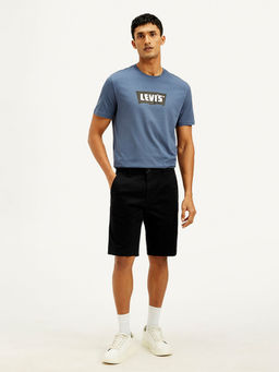 Levi's - Black Solid Regular Fit Shorts